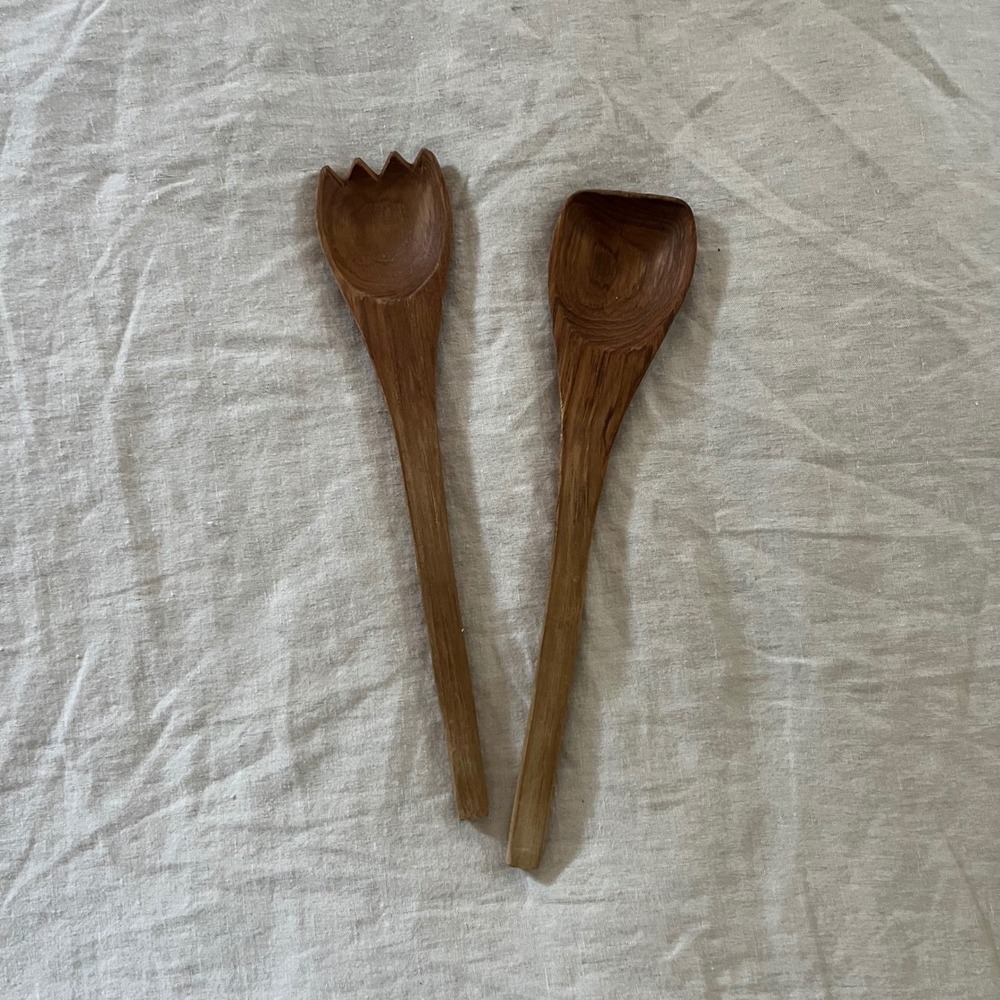 Vintage‎ Wooden Salad Servers